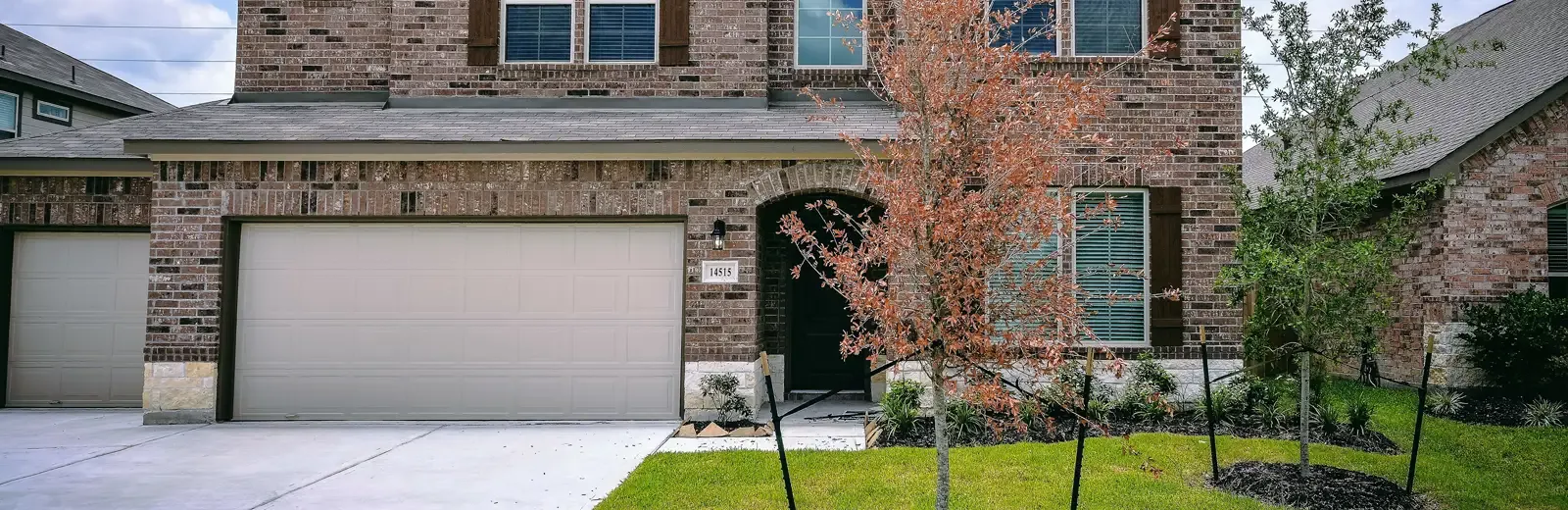 exterior brick home