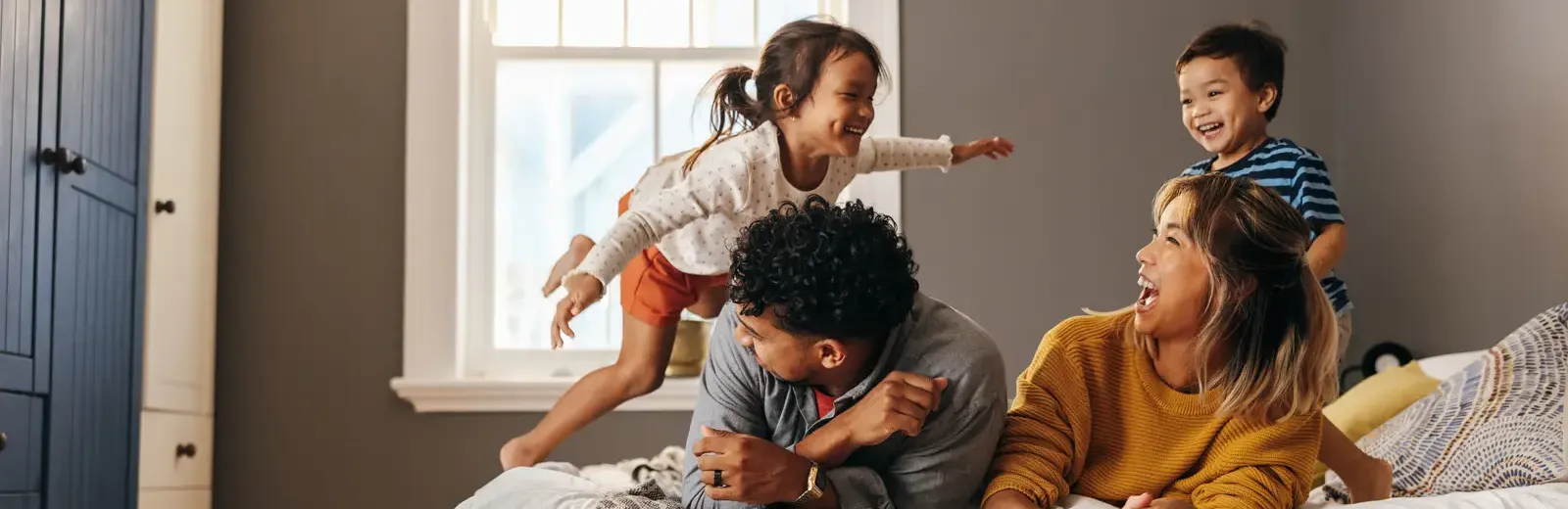 Family indoors